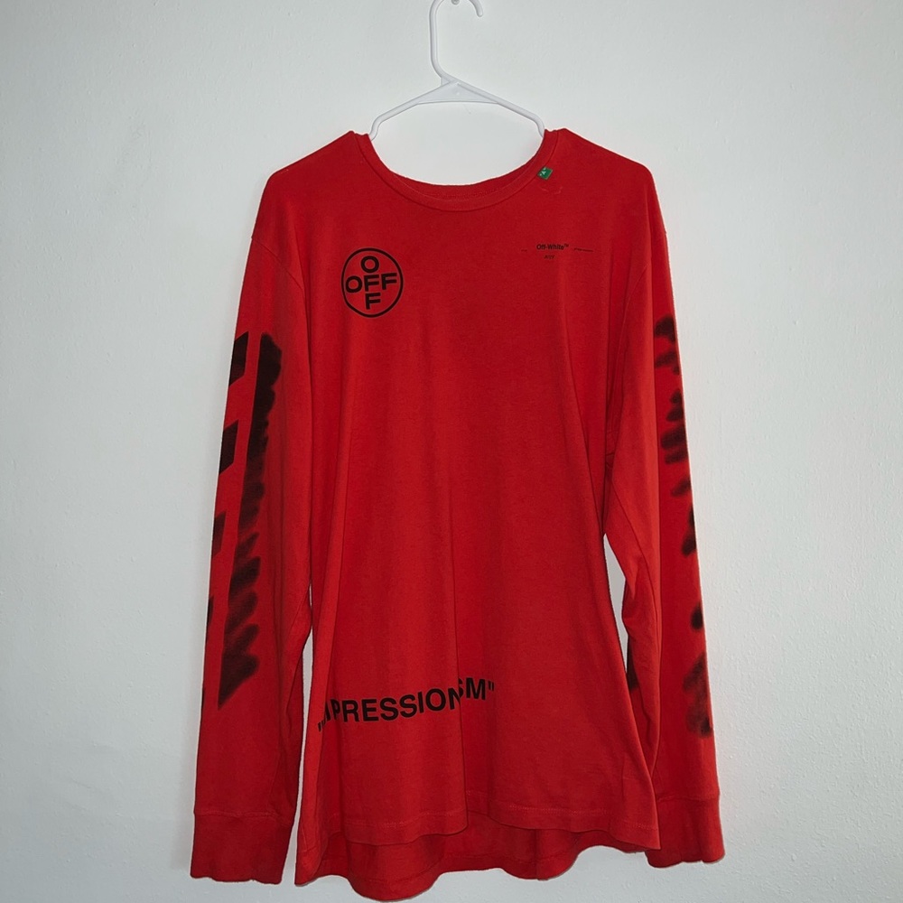 Off White “Impressionism” Long Sleeve Tee